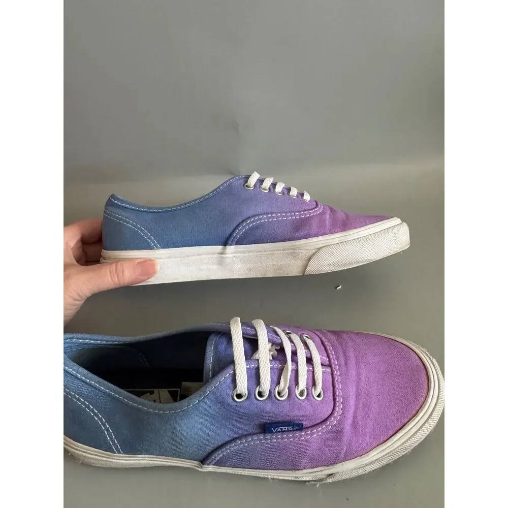 Vans Authentic Low Top Purple Ombre Sneakers Shoes Skate Men's 6.5 Women 8 - Picture 4 of 7